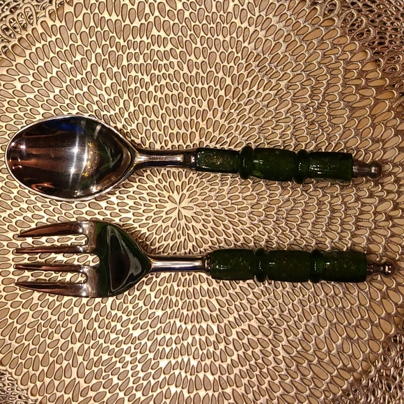 Artistic Accents Fork and Spoon Serveware Set - Picture 5 of 9